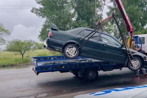 Скриншот кадра видео ГАИ Хакасии